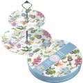 Redoute Meadow 2 Tier Ceramic Cake Stand Redoute Meadow 2 Tier Ceramic Cake Stand
